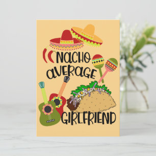 Romantique Nacho Votre Carte de Moyenne Copine