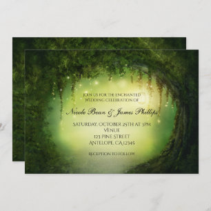 Romantique Rustique Enchanted Forêt Invitations
