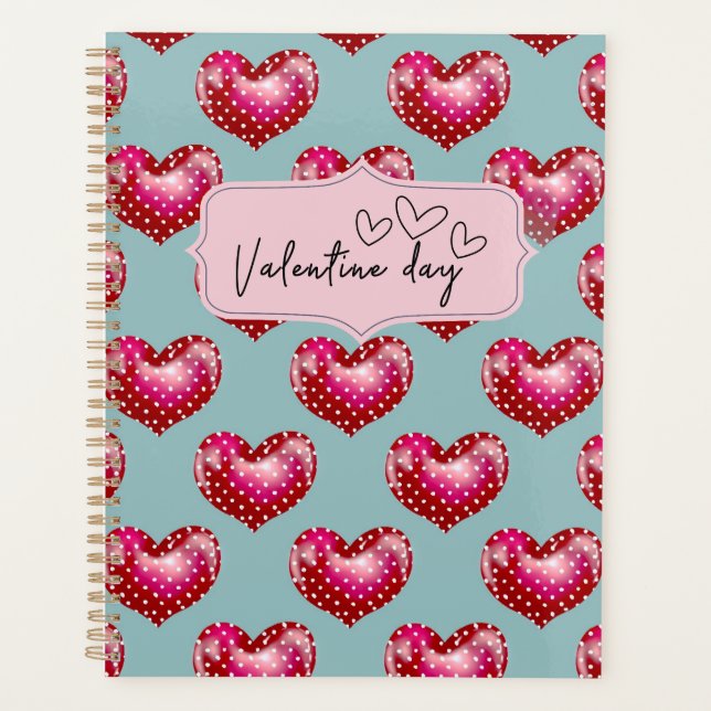 Romantique Saint Valentin Carnet Spiral avec Shin (Devant)