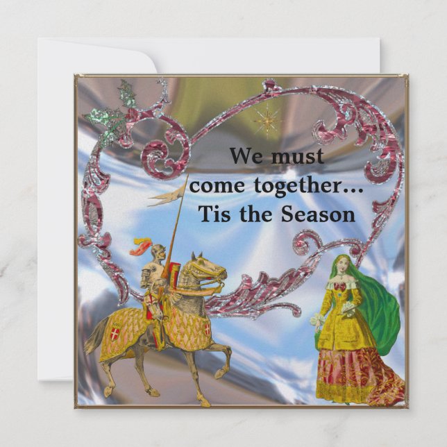 Romantique Unique Beau Invitation de Noël (Devant)