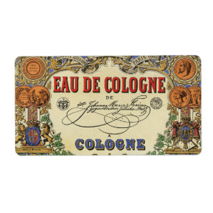 Romantique Vintage Parisien Étiquette de parfum.