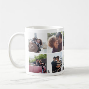 Romantique Voyage Couple Photo Collage Mug