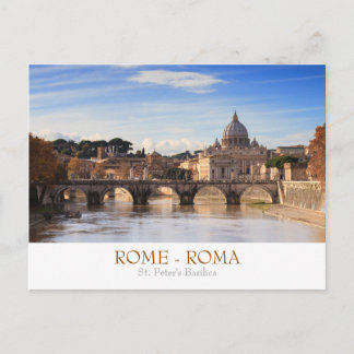 Rome - Carte postale de la basilique Saint-Pierre 