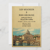 Rome Faire-part de mariage Italie