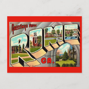 Rome Géorgie Carte Postale Ancienne