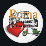 Rome in my heart magnet<br><div class="desc">My trip</div>
