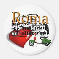 Rome in my heart magnet