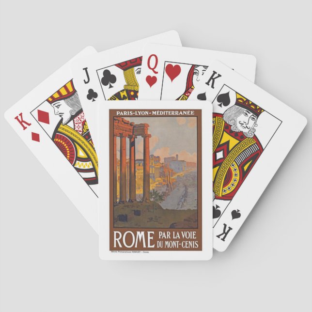 Rome Italie Cartes de Jeu Vintages (dos)