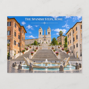 Rome Italie Escalier Espagnol Carte Postale
