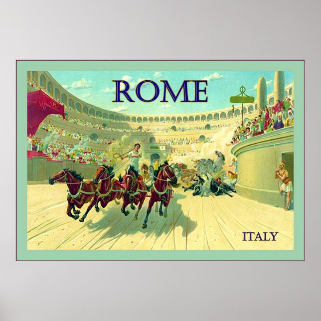 Rome ~ Italie ~ Poster Vintage voyage (Devant)