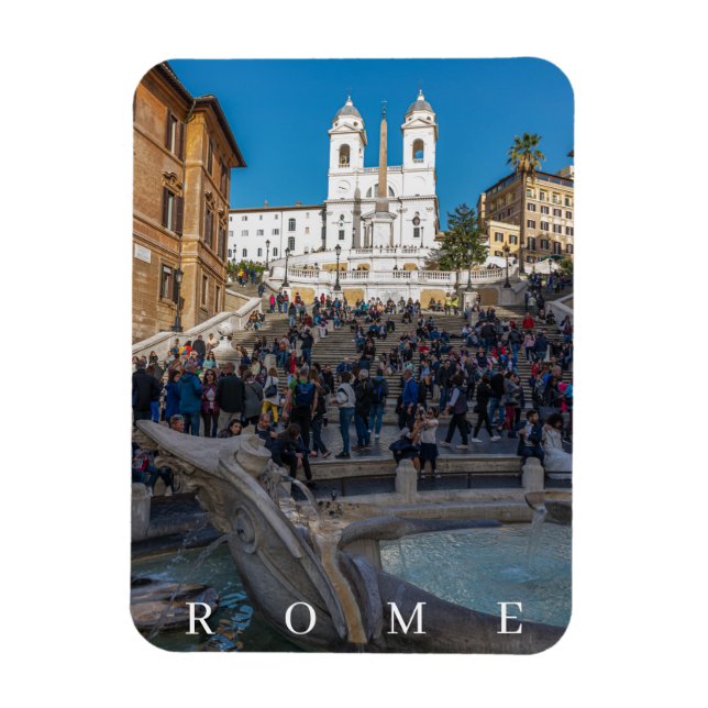 Rome Spanish Steps fridge magnet (Vertical)