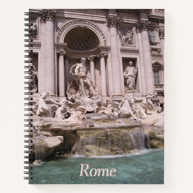Rome, Trevi Fontaine Cust. Carnet (Devant)