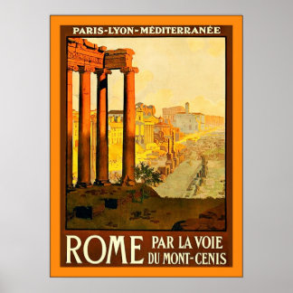 Rome ~ Vintage Italian Travel Poster