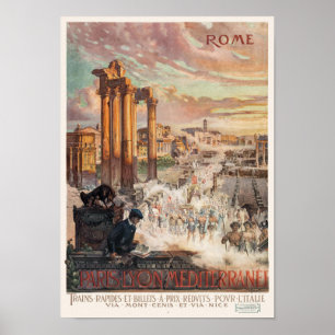 Rome Vintage Travel Poster 1906