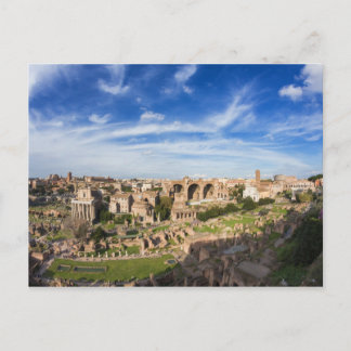 Rome - vue de la carte postale de Romanum de forum