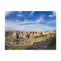 Rome - vue de la carte postale de Romanum de forum