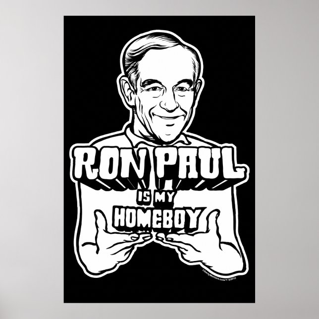 Ron Paul Est Mon Poster Homeboy (Devant)