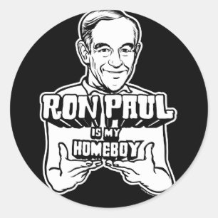 Ron Paul Est Mon Stickers Homeboy