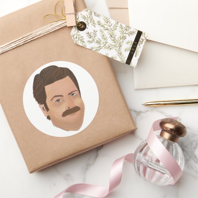 Ron Swanson Sticker Parks et Rec (Cadeaux)