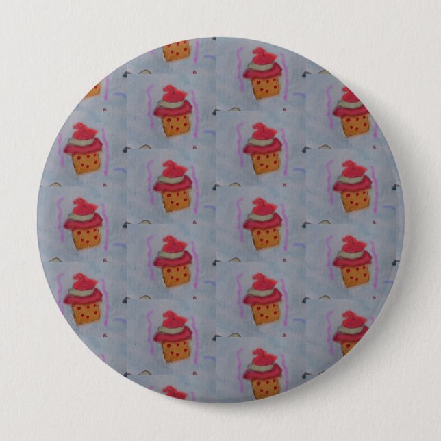 Rond 10 Cm Badge de cupcakes (Devant)