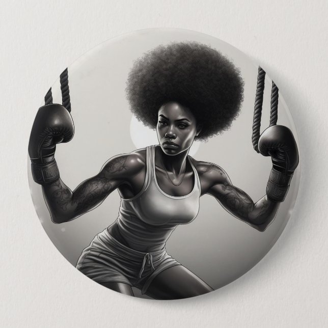 Rond 10 Cm badge girl boss (Devant)