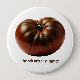 Rond 10 Cm Badge grand du Tomate druidique de la Fête d'été