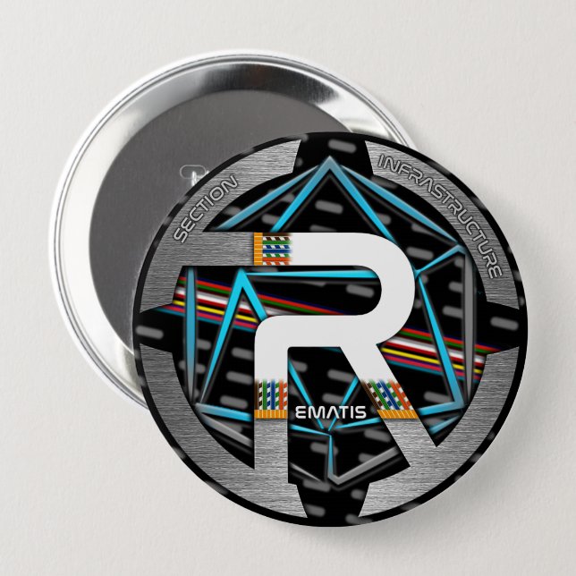 ROND 10 CM BADGE REMATIS (Devant & derrière)
