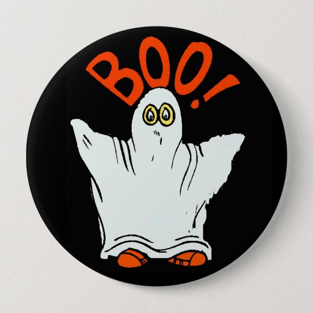 Rond 10 Cm Boo ! Badge (Devant)