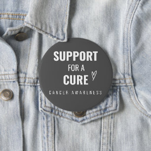 Rond 10 Cm le cancer. l'appui à une guérison. Badge