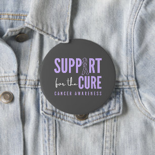 Rond 10 Cm toute la conscience du cancer.support.cure. Badge