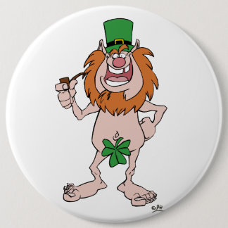 Rond 15,2 Cm badge de bouton St Patrick Leprechaun