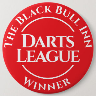 Rond 15,2 Cm Badge de gagnant de ligue de fléchettes de pub per
