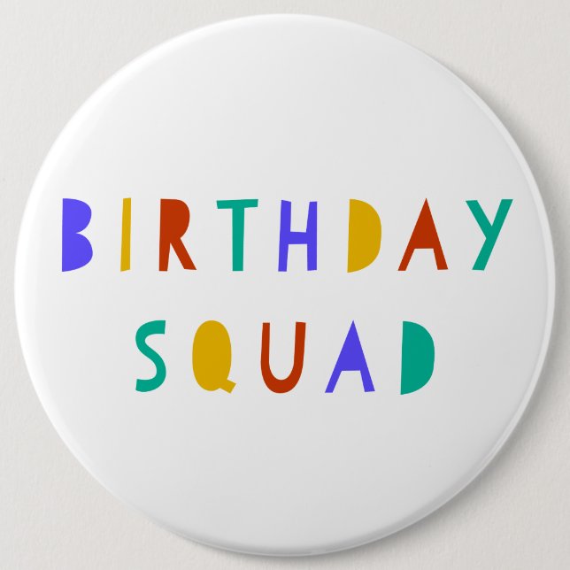 Rond 15,2 Cm Badge de la brigade d'anniversaire pour les enfant (Devant)