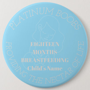 Rond 15,2 Cm badge d'étape d'allaitement de 18 mois personnalis