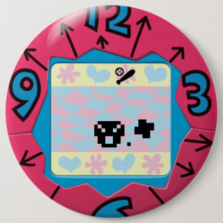Rond 15,2 Cm Badge Tamagotchi.