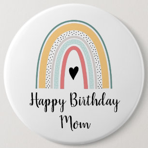 Rond 15,2 Cm Personnaliser le badge Joyeux Anniversaire - Arc-e