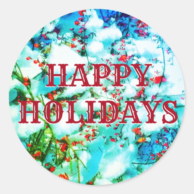 ROND 1HEUREUX VACANCES BERRIES STICKER (Devant)