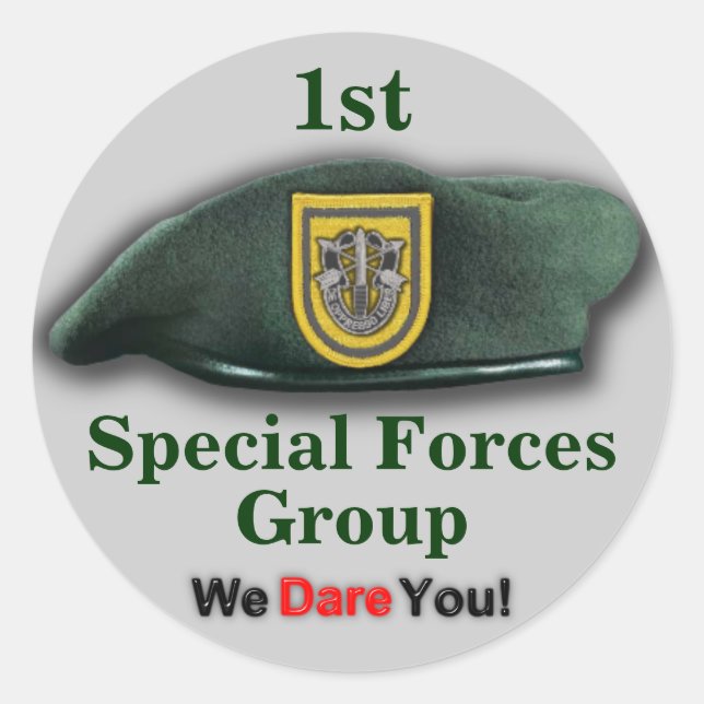 Rond 1re Sticker des forces spéciales fort lewis (Devant)