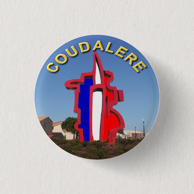 Rond 2,50 Cm badge coudalere le barcarès (Devant)