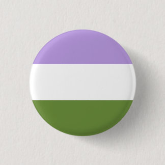 Rond 2,50 Cm Badge de drapeau de la fierté de la genderqueer