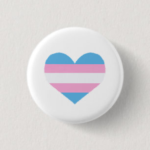 Rond 2,50 Cm Badge de la Fierté trans