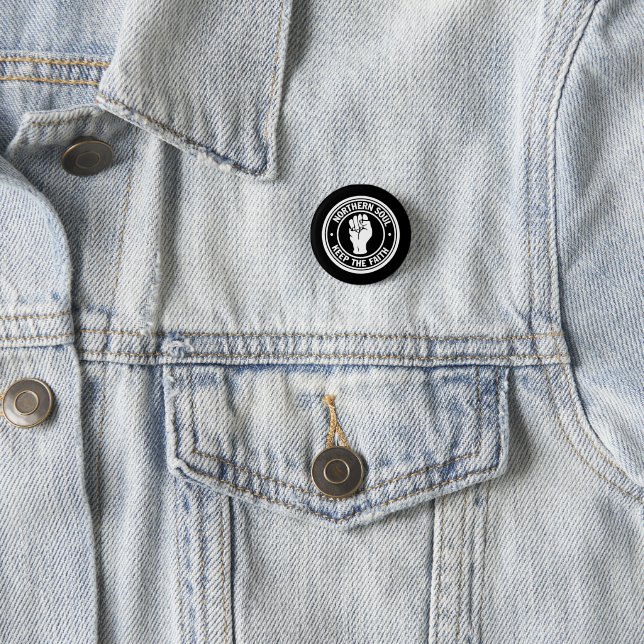 Rond 2,50 Cm Badge de l'âme du Nord (En situation)