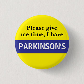Rond 2,50 Cm Badge de sensibilisation à la maladie de Parkinson