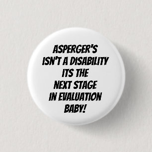Rond 2,50 Cm badge de sensibilisation au syndrome d'asperger