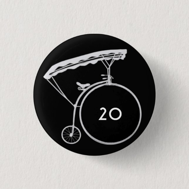 Rond 2,50 Cm Badge de villageois inversé personnalisé (Devant)