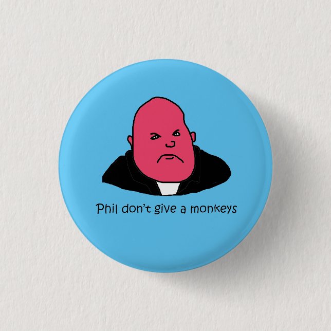 Rond 2,50 Cm Badge drôle à épingler Phil Mitchell (Devant)