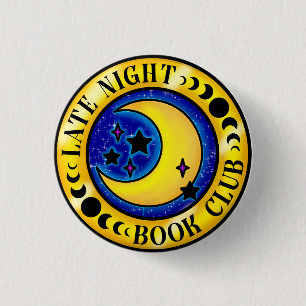Rond 2,50 Cm Badge du club de lecture de nuit