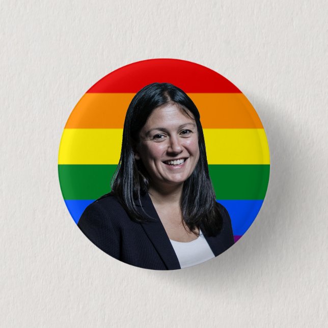 Rond 2,50 Cm Badge Lisa Nandy LGBT (Devant)