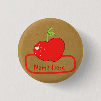Rond 2,50 Cm Badge nominatif de PaperFruit Apple