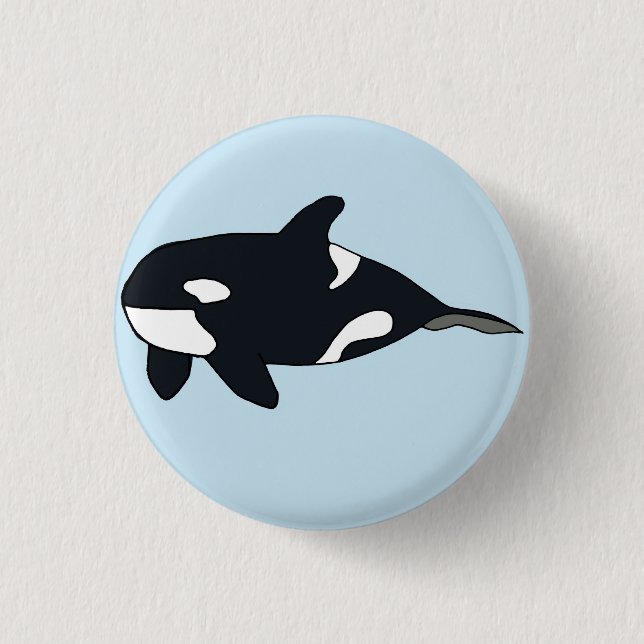 Rond 2,50 Cm Badge Orca (Devant)